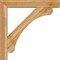 Ekena Millwork Legacy Block Rough Sawn Bracket w/ Offset Brace, Western Red Cedar, 6"W x 34"D x 34"H BKT0604X34X34LEC05RWR - alternate 3
